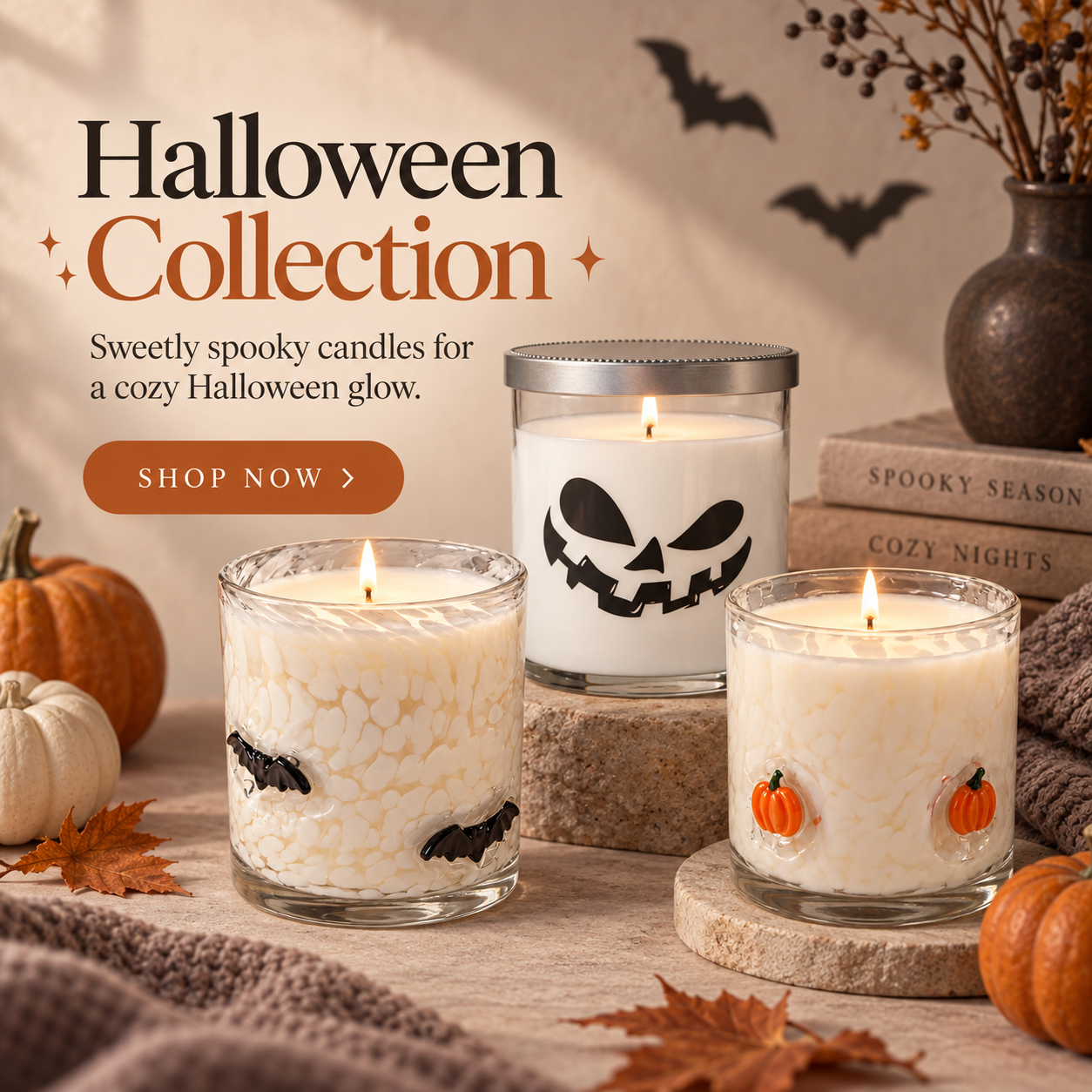 Halloween candles from Custom Candle Co