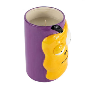 Ceramic Monster Face Candle – Yellow