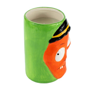 Ceramic Monster Face Candle – Orange