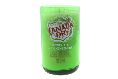 Recycled Canada Dry Ginger Ale Soda Candle