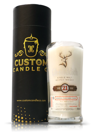 Recycled Glenfiddith Scotch Whiskey Candle