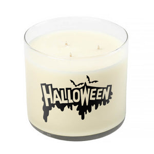 3 Wick Clear Tumbler Halloween Candle