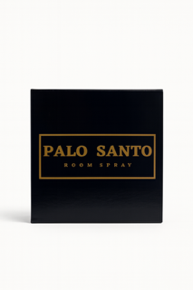 A black box labeled "Palo Santo Box Set" in gold text, set against a plain white background.