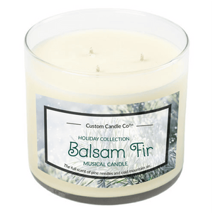 Musical Holiday Candle – Balsam Fir