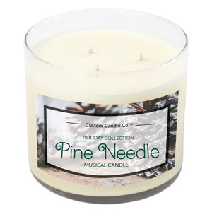 Musical Holiday Candle – Pine Needle