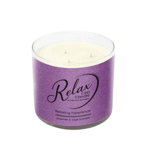 RELAX Aromatherapy Candle 5oz – Purple Tumbler