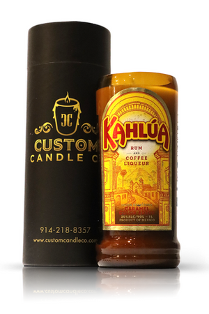 Recycled  Kahlua Coffee Rum Candle