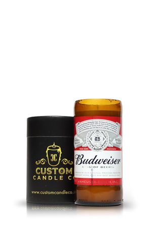Recycled Budweiser Beer Candle