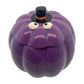 Ceramic Purple Halloween Pumpkin Candle w/ Hat Lid