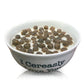 Cereal Puffy Coco Cereal with White Quoted Bowl