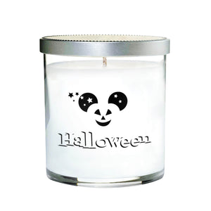 Clear Tumbler Halloween Candle with Mouse Ears