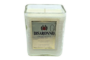 Recycled Disaronno Italian Liqueur Bottle Candle