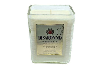 Recycled Disaronno Italian Liqueur Bottle Candle