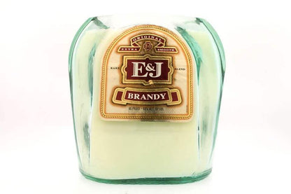 Recycled E & J Brandy Liqueur Candle