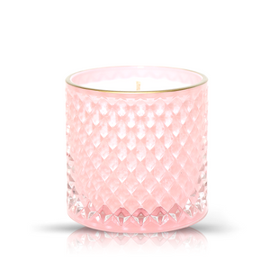 Elegant Pink Crystal Scented Candle