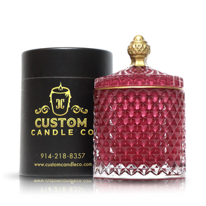 Elegant Red Crystal Scented Candle