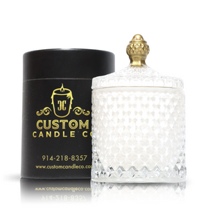 Elegant White Crystal Scented Candle