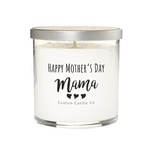 "Happy Mother's day, Mama" Clear Glass Candle