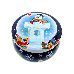 Blue Snowman Holiday Tin Candle – Holiday Sparkle Scent