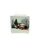 Mini Square Christmas Candle (Snow Design) – Holiday sparkle scent