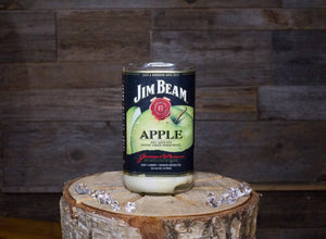 Recycled Jim Beam Apple Bourbon Whiskey Candle