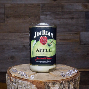 Recycled Jim Beam Apple Bourbon Whiskey Candle