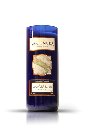 Recycled Bartenura 2019 Moscato Dasti Wine Candle