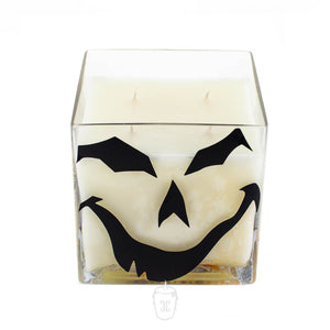 Jack O’lantern Cube Candle 4 Wick Candle