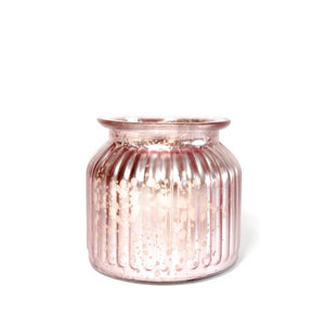 Mother’s Day Glass Pink jar with rose petals