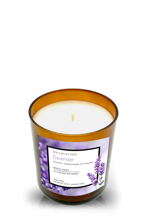 Musical Spa Lavender Candle
