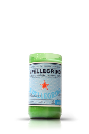Recycled S. Pellegrino Sparkling Natural Mineral Water Candle