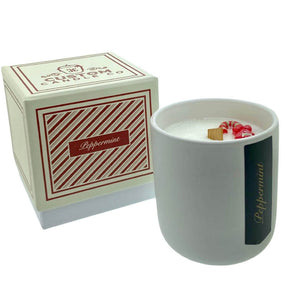 Holiday Scented Boxed Candle – Peppermint Scent