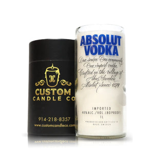 Recycled Absolut Vodka Candle