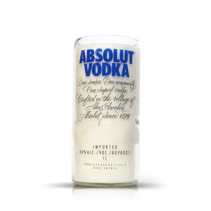 Recycled Absolut Vodka Candle