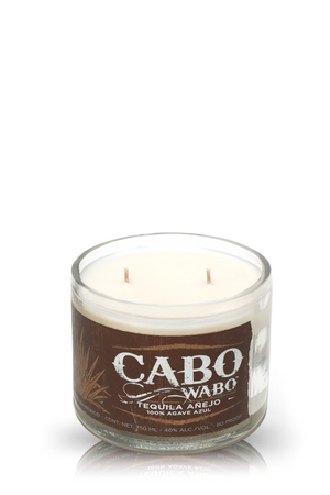 Recycled Cabo Wabo Tequila Anejo Candle