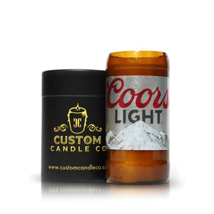 Recycled Coors Lite Beer Candle