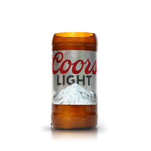 Recycled Coors Lite Beer Candle