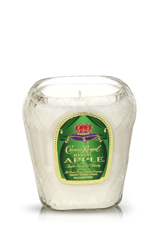 Recycled Crown Royal Regal Apple Whiskey Candle