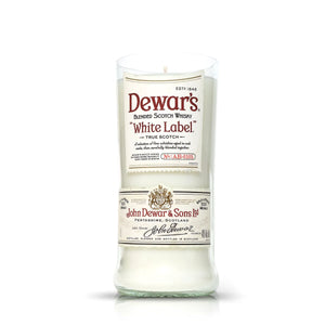 Recycled Dewar's White Label Whiskey Candle