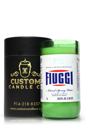 Recycled Fiuggi Natural Spring Water Candle