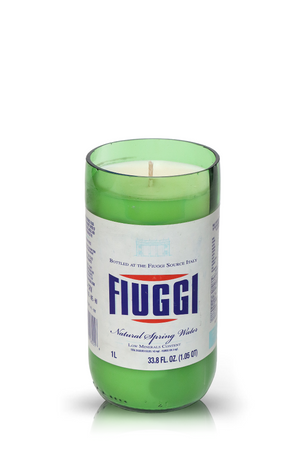 Recycled Fiuggi Natural Spring Water Candle