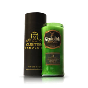 Recycled Glenfiddich Scotch 12 Years Whiskey Candle