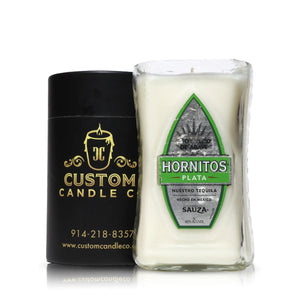 Recycled Hornito Plata Tequila Candle
