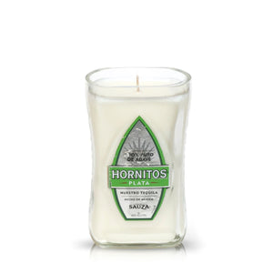 Recycled Hornito Plata Tequila Candle