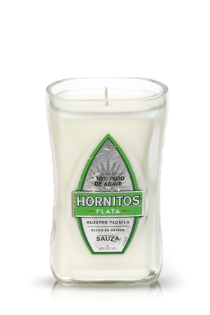 Recycled Hornito Plata Tequila Candle