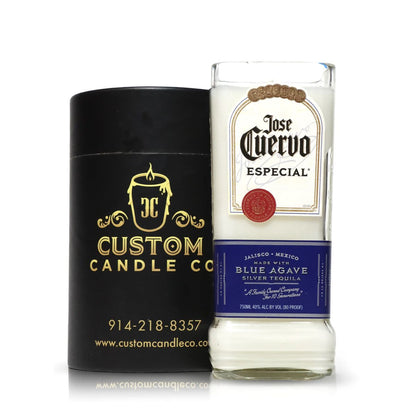 Recycled Jose Cuervo Tequila Candle