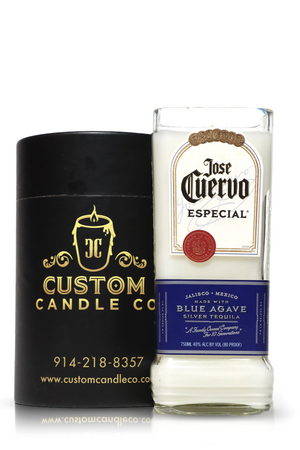 Recycled Jose Cuervo Tequila Candle
