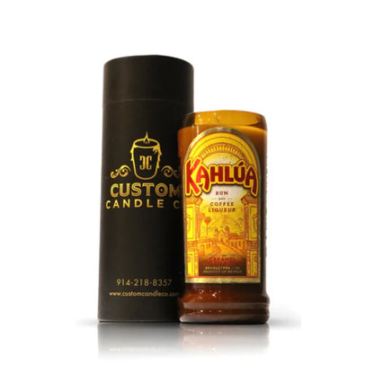 Recycled  Kahlua Coffee Rum Candle