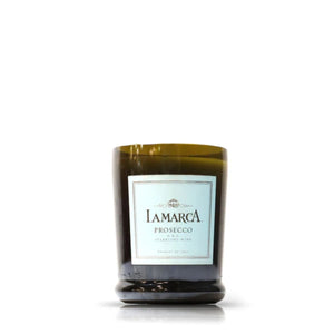 Recycled La Marca Prosecco Wine Candle