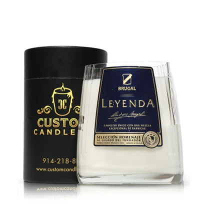 Recycled Leyenda Brugal Candle